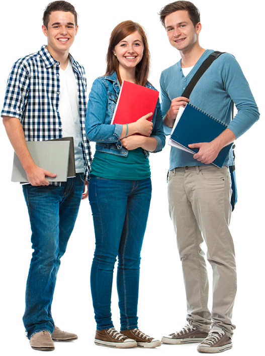 Estudiante feliz